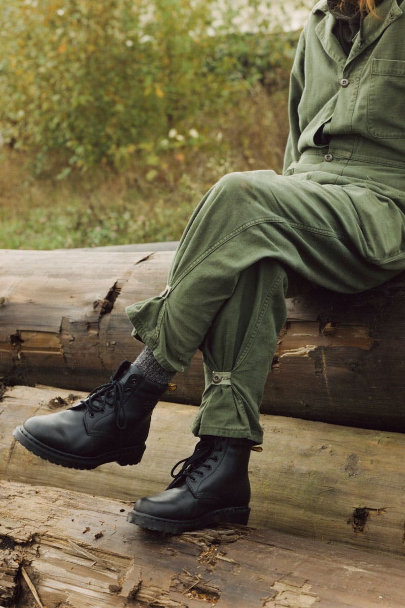 Doc martens with cargo pants
